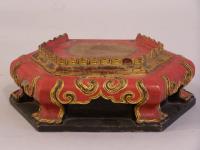 Antique Chinese carved pedestal stand c1850