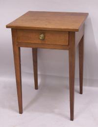 American country Hepplewhite cherry bedside table c1810