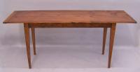 Country pumpkin pine hand made hand hewed and pinned side table