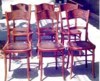 Set of six J and J Kohn Vienna bentwood side chairs c1880