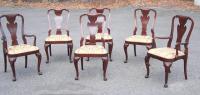 Set of six Georgian style mahogany dining chairs by Baker