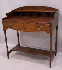 American Sheraton mahogany writing table desk c1820