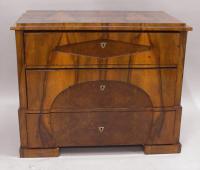 Biedermeier Austrian four drawer fruitwood chest c1800