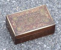 19th Century Middle Eastern Jewelry box with inlay c1880