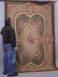 Vintage Aubusson style floor rug