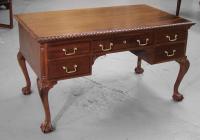 Centennial mahogany Chippendale style partners desk c1875