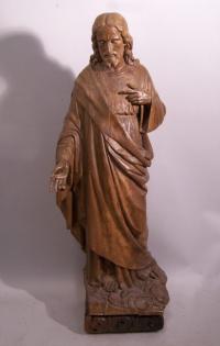 South Netherlandish Flemish  carved figure of Jesus 18th 19th c