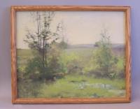 Jennie Burr New England  landscape oil painting on canvas