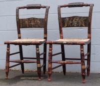 Pair of antique Hitchcock chairs