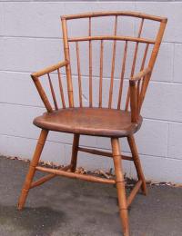 American country bamboo Windsor arm chair c1800