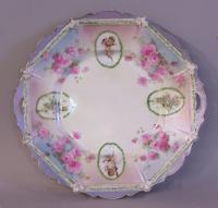 R S Prussia porcelain plate c1870 to 1914