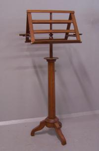 French mahogany two sided adjustable music stand c1830 to 1860