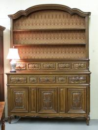 Hand made French solid walnut buffet from Brittany c1900