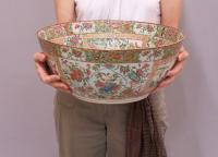 Very large Famille Rose Chinese export porcelain  bowl c1850