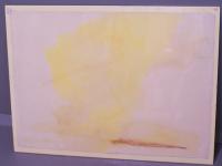 Jon Schueler abstract impressionist landscape watercolor c1968