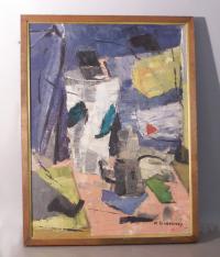 Francis Gershwin Gowdowski abstract oil painting on canvas