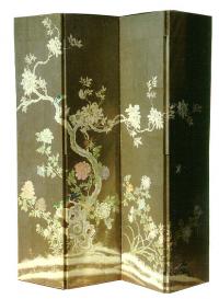 Antique Japanese room screen from the Meiji period