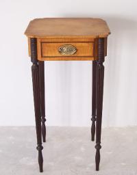 Wallace Nutting Sheraton tiger maple night stand