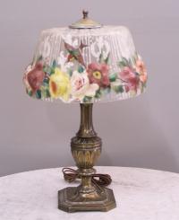 Pairpoint puffy lamp with hummingbirds c1920