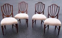 Early American Federal Shield back dining chairs