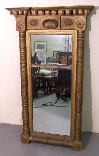 Antique Federal Gold Leaf Mirror