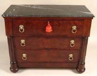 American Empire Period marble top Commode c1840