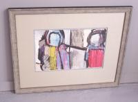 Rolph Scarlett expressionistic abstract mixed media painting