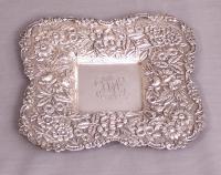 Kirk and Sons sterling silver repousse ring tray c1900