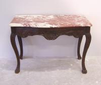 18th c French Regence console table with marble top