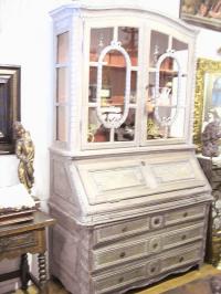 18th to early 19thc tall French drop front secretary desk