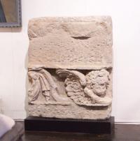 17th century Italian limestone carving of an angle