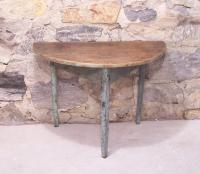 Early country French half round table c1800