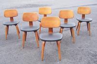 Mid Century Modern  set of 6 Thonet  bentwood chairs c1950