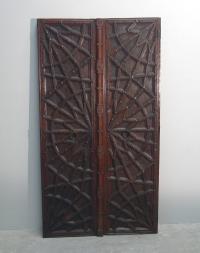 Pair of early 19th century Asian doors