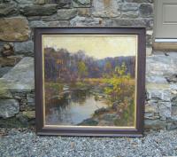 Peggy N Root Old Lyme landscape painting c1991