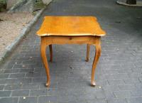 French fruitwood card table with drawer c1900