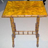 American Aesthetic Movement faux bamboo side table 1870