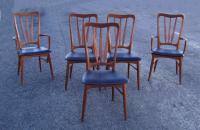 Set of 5 Koefoeds Hornslet Danish Modern chairs