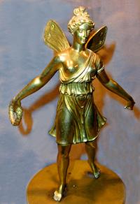 French Empire Winged Psyche Bronze Sculpture c1810