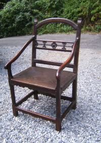 Early Continetal arm chair with Chinese inspiration c1760