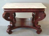 American Empire marble top pier or console table c1840