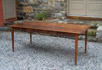 Handmade New England pine country kitchen table