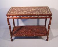 Chinese  inlaid rosewood console table c1820