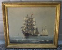 Marshall Johnson Coming Squall oil painting on canvas c1900