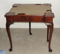 Queen Anne game or card  table mahogany c1780