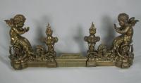 18th century French bronze fireplace chenets