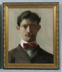 Fannie or Jennie Burr portrait of a young man c1898