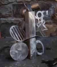 Cheryl Farber Smith abstract steel sculpture