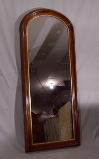American black walnut Victorian tall wall mirror c1865
