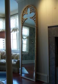Continental Gothic style gold leaf mirror c1830